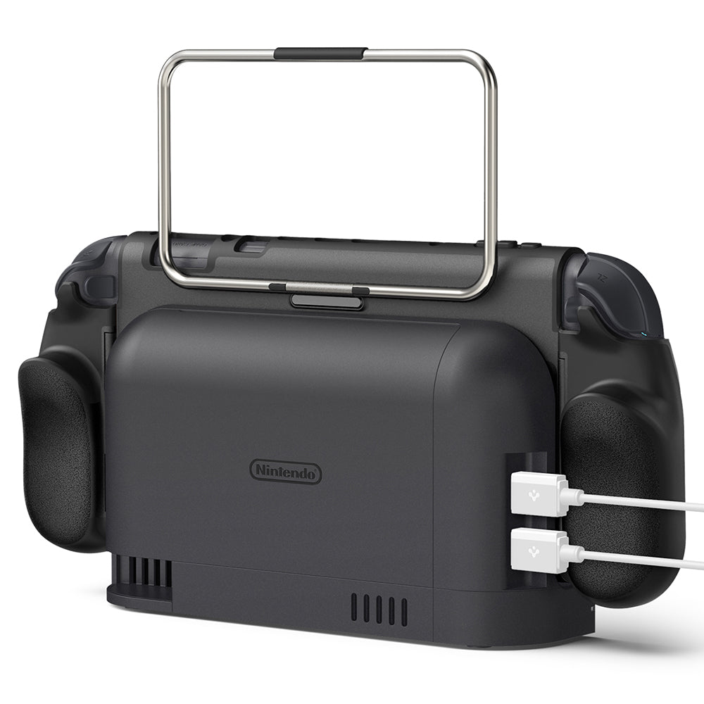 Carcasa Protectie Spigen Dual Grip Pro pentru Consola Nintendo Switch 2, Neagra ACS10196