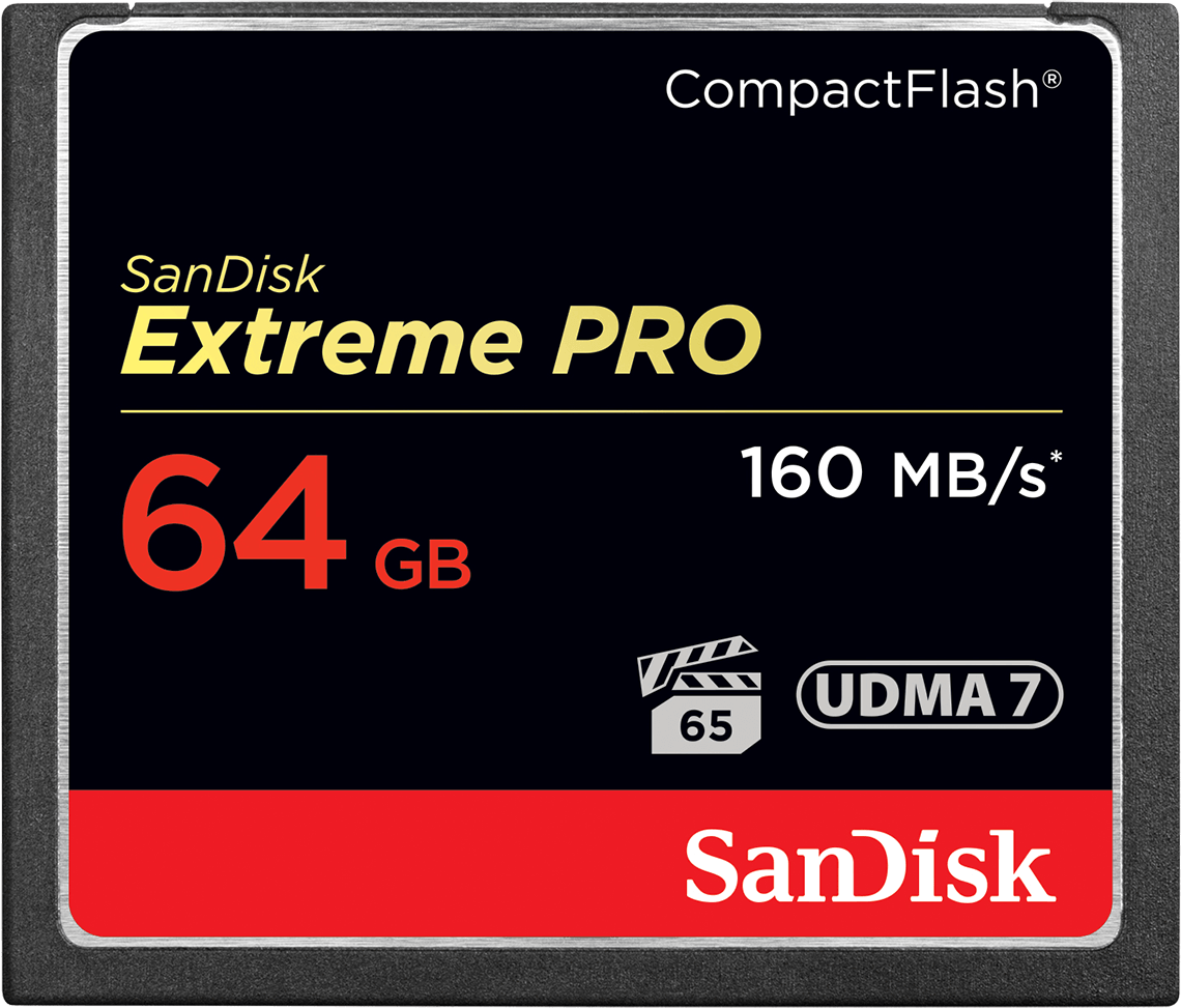 Card Memorie CompactFlash SanDisk Extreme Pro, 64Gb, UDMA 7 SDCFXPS-064G-X46