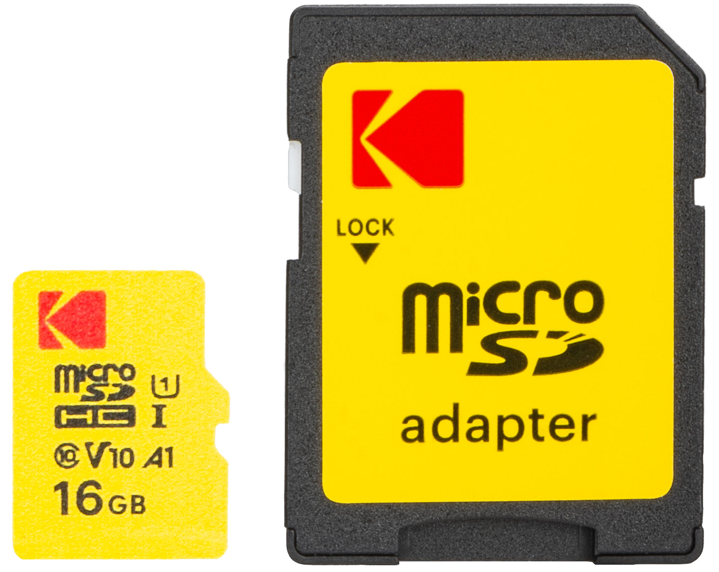 Card Memorie microSDHC Kodak Extra Performance, 16Gb, Clasa 10 / UHS-1 U1, Cu Adaptor EKMSDM16GHC10J6