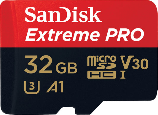 Card Memorie microSDHC SanDisk Extreme Pro, 32Gb, Clasa 10 / UHS-1 U3, Cu Adaptor SDSQXCG-032G-GN6MA