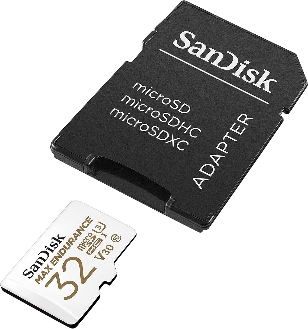 Card Memorie microSDHC SanDisk MAX Endurance, 32Gb, Clasa 10 / UHS-1 U3, Cu Adaptor SDSQQVR-032G-GN6IA
