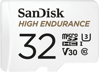 Card Memorie microSDHC SanDisk High Endurance, 32Gb, Clasa 10 / UHS-1 U3, Cu Adaptor SDSQQNR-032G-GN6IA