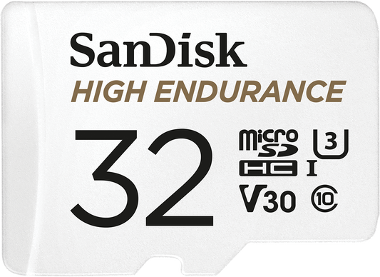 Card Memorie microSDHC SanDisk High Endurance, 32Gb, Clasa 10 / UHS-1 U3, Cu Adaptor SDSQQNR-032G-GN6IA