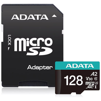 Card Memorie microSDXC Adata Premier Pro, 128GB, Clasa 10 / UHS-1 U3, Cu Adaptor AUSDX128GUI3V30SA2-RA1