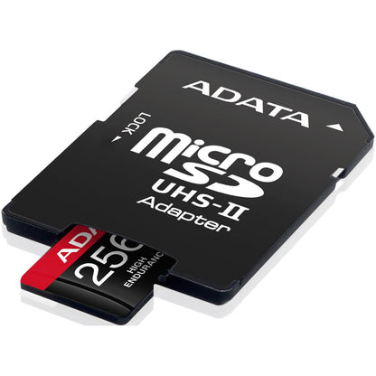 Card Memorie microSDXC Adata High Endurance, 256Gb, Clasa 10 / UHS-1 U3, Cu Adaptor AUSDX256GUI3V30SHA2-RA1