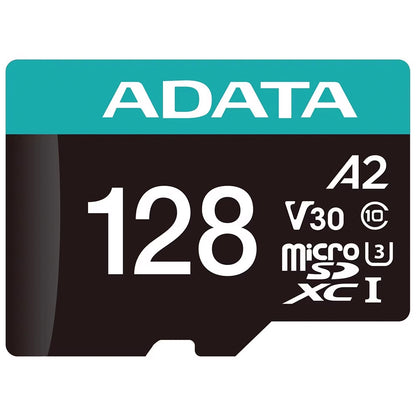 Card Memorie microSDXC Adata Premier Pro, 128GB, Clasa 10 / UHS-1 U3, Cu Adaptor AUSDX128GUI3V30SA2-RA1
