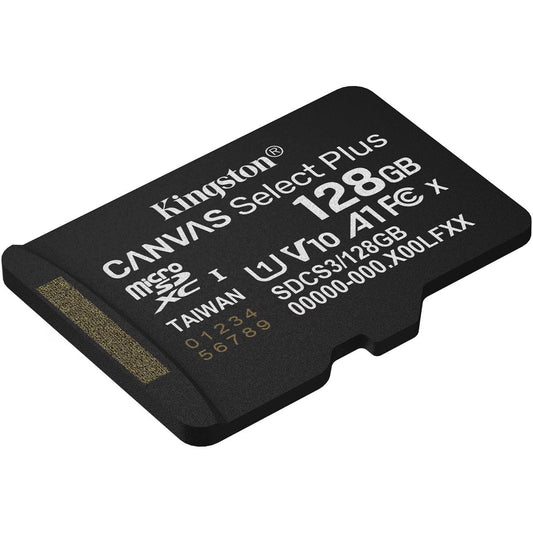 Card Memorie microSDXC Kingston Canvas Select Plus Android A1, 128Gb, Clasa 10 / UHS-1 U1 SDCS3/128GBSP
