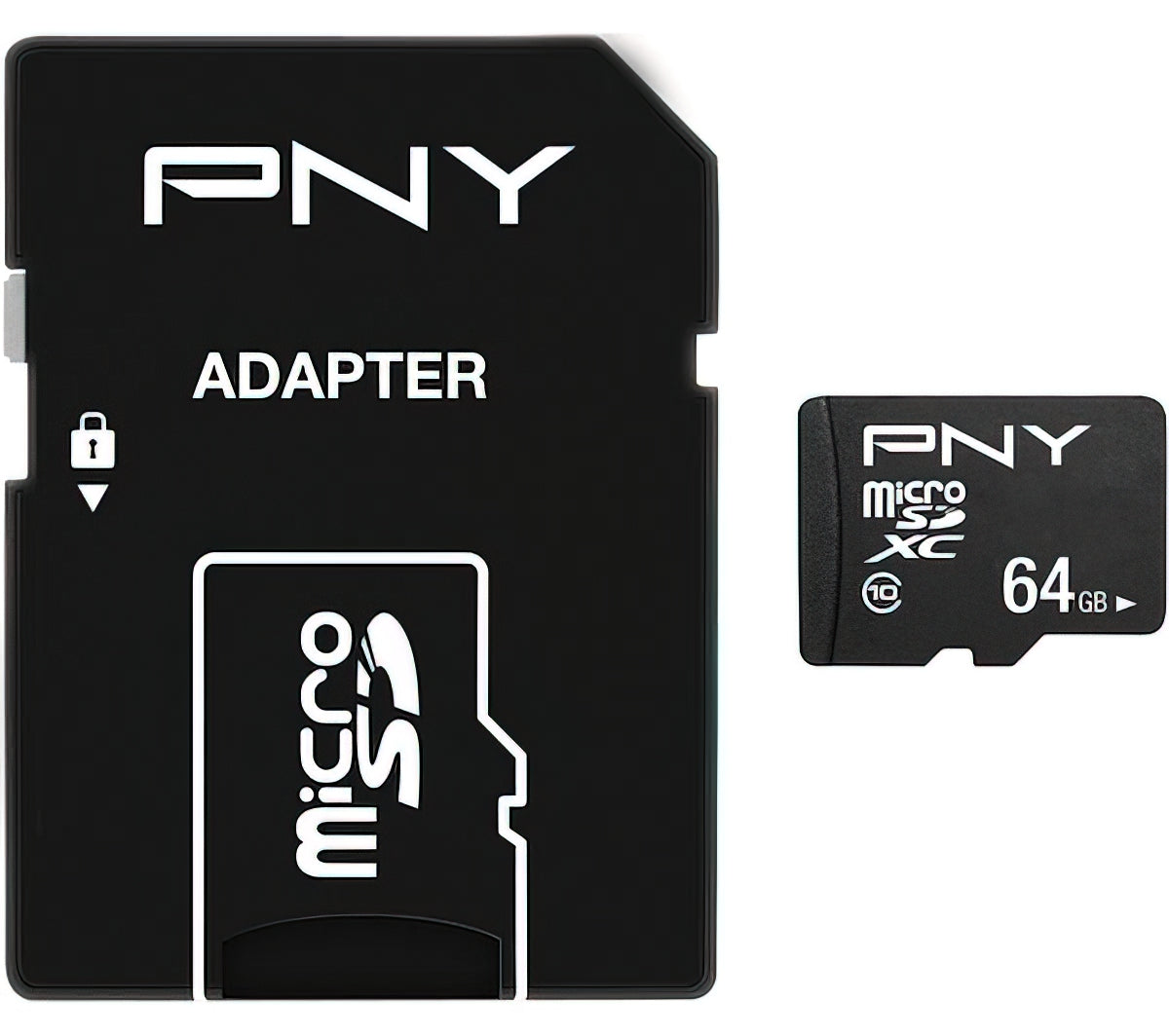 Card Memorie microSDXC PNY Performance Plus, 64Gb, Clasa 10, Cu Adaptor P-SDU64G10PPL-GE