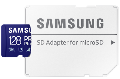 Card Memorie microSDXC Samsung PRO Plus, 128Gb, Clasa 10 / UHS-1 U3, Cu Adaptor MB-MD128SA/EU