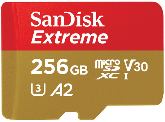 Card Memorie microSDXC SanDisk Extreme, 256Gb, Clasa 10 / UHS-1 U3 SDSQXAV-256G-GN6MN