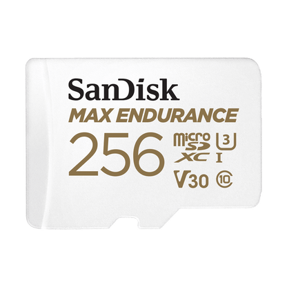 Card Memorie microSDXC SanDisk MAX Endurance, 256Gb, Clasa 10 / UHS-1 U3, Cu Adaptor SDSQQVR-256G-GN6IA