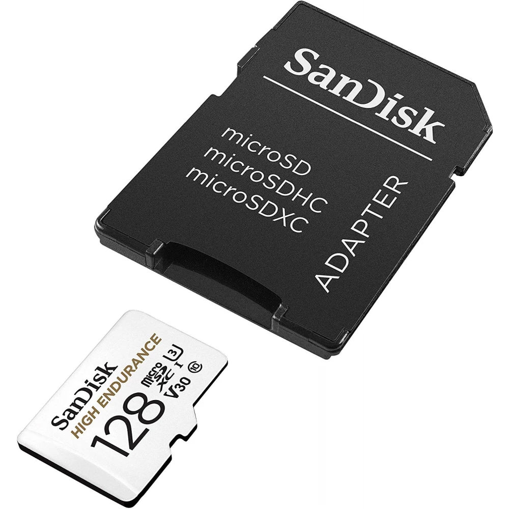 Card Memorie microSDXC SanDisk High Endurance, 128Gb, Clasa 10 / UHS-1 U3, Cu Adaptor SDSQQNR-128G-GN6IA