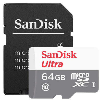 Card Memorie microSDXC SanDisk Ultra, 64Gb, Clasa 10, Cu Adaptor SDSQUNR-064G-GN3MA