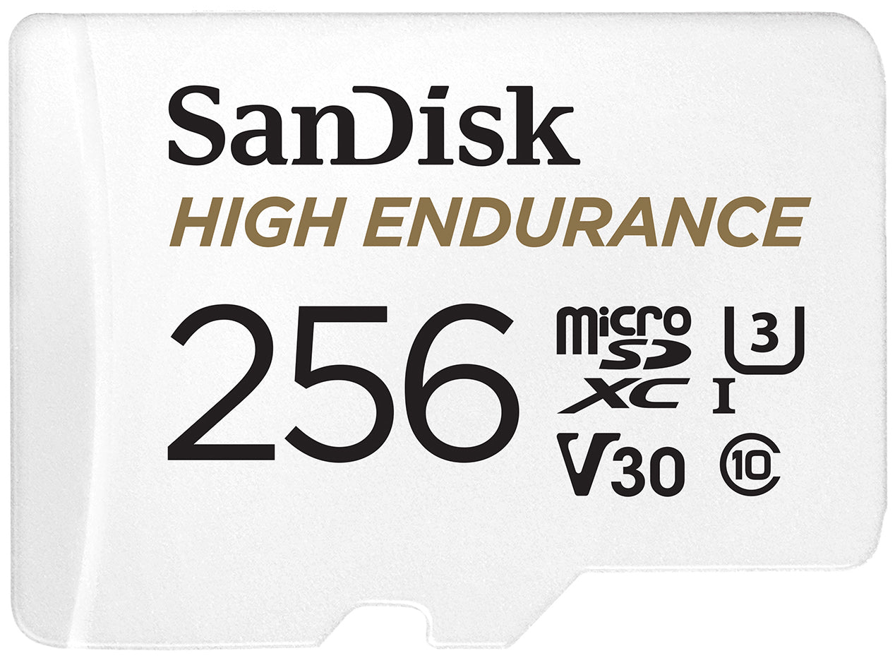 Card Memorie microSDXC SanDisk High Endurance, 256Gb, Clasa 10 / UHS-1 U3, Cu Adaptor SDSQQNR-256G-GN6IA