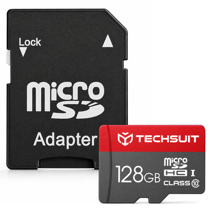 Card Memorie microSDXC Techsuit THCM26, 128Gb, Clasa 10, Cu Adaptor