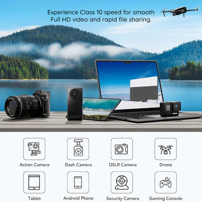 Card Memorie microSDXC Techsuit THCM26, 128Gb, Clasa 10, Cu Adaptor