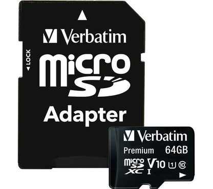 Card Memorie microSDXC Verbatim, 64Gb, Clasa 10 / UHS-1 U1, Cu Adaptor