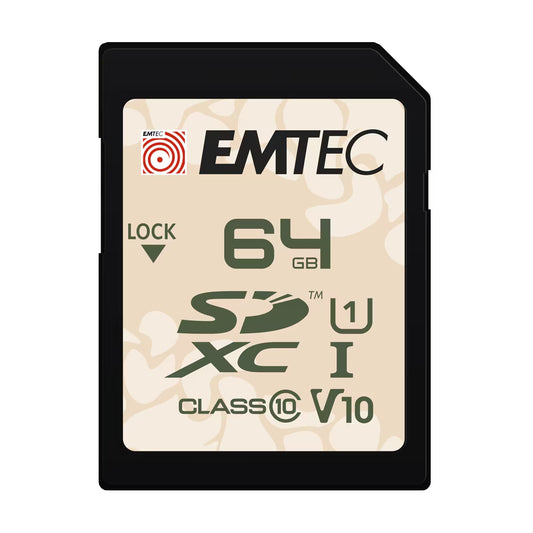 Card Memorie SDHC Emtec Outdoor, 64Gb, Clasa 10 / UHS-1 U1 ECMSD64GXCU1OR