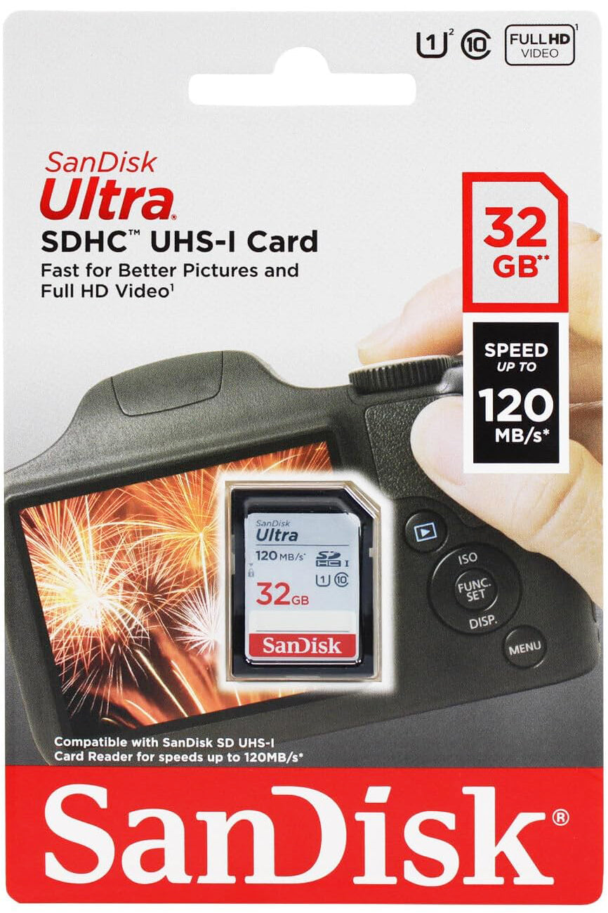 Card Memorie SDHC SanDisk Ultra, 32Gb, Clasa 10 / UHS-1 U1 SDSDUN4-032G-GN6IN