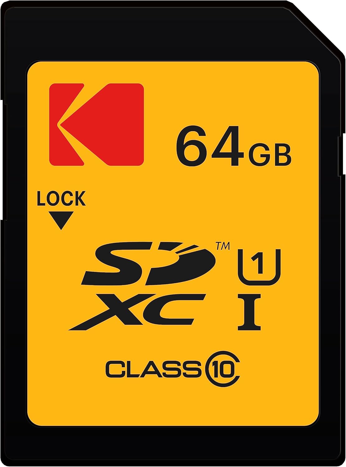 Card Memorie SDXC Kodak, 64Gb, Clasa 10 / UHS-1 U1 EKMSD64GXC10K