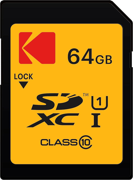 Card Memorie SDXC Kodak, 64Gb, Clasa 10 / UHS-1 U1 EKMSD64GXC10K
