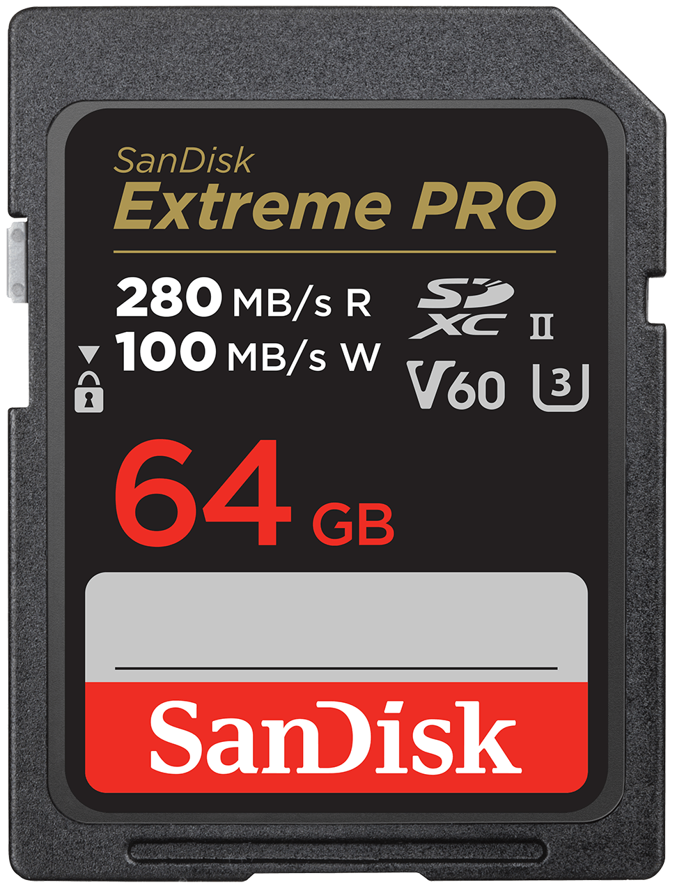 Card Memorie SDXC SanDisk Extreme Pro, 64Gb, Clasa 10 / UHS-2 U3 SDSDXEP-064G-GN4IN