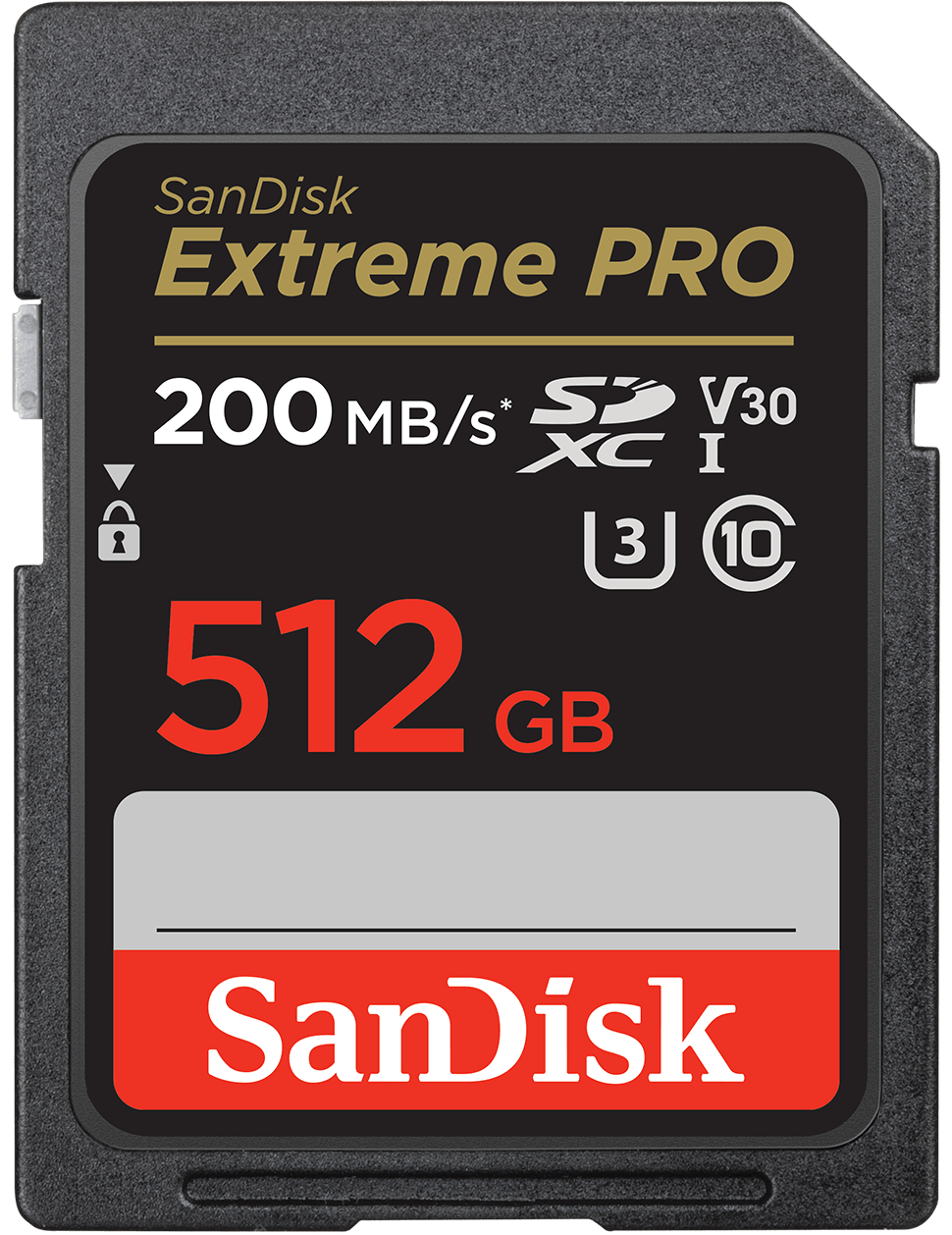 Card Memorie SDXC SanDisk Extreme Pro, 512Gb, Clasa 10 / UHS-1 U3 SDSDXXD-512G-GN4IN