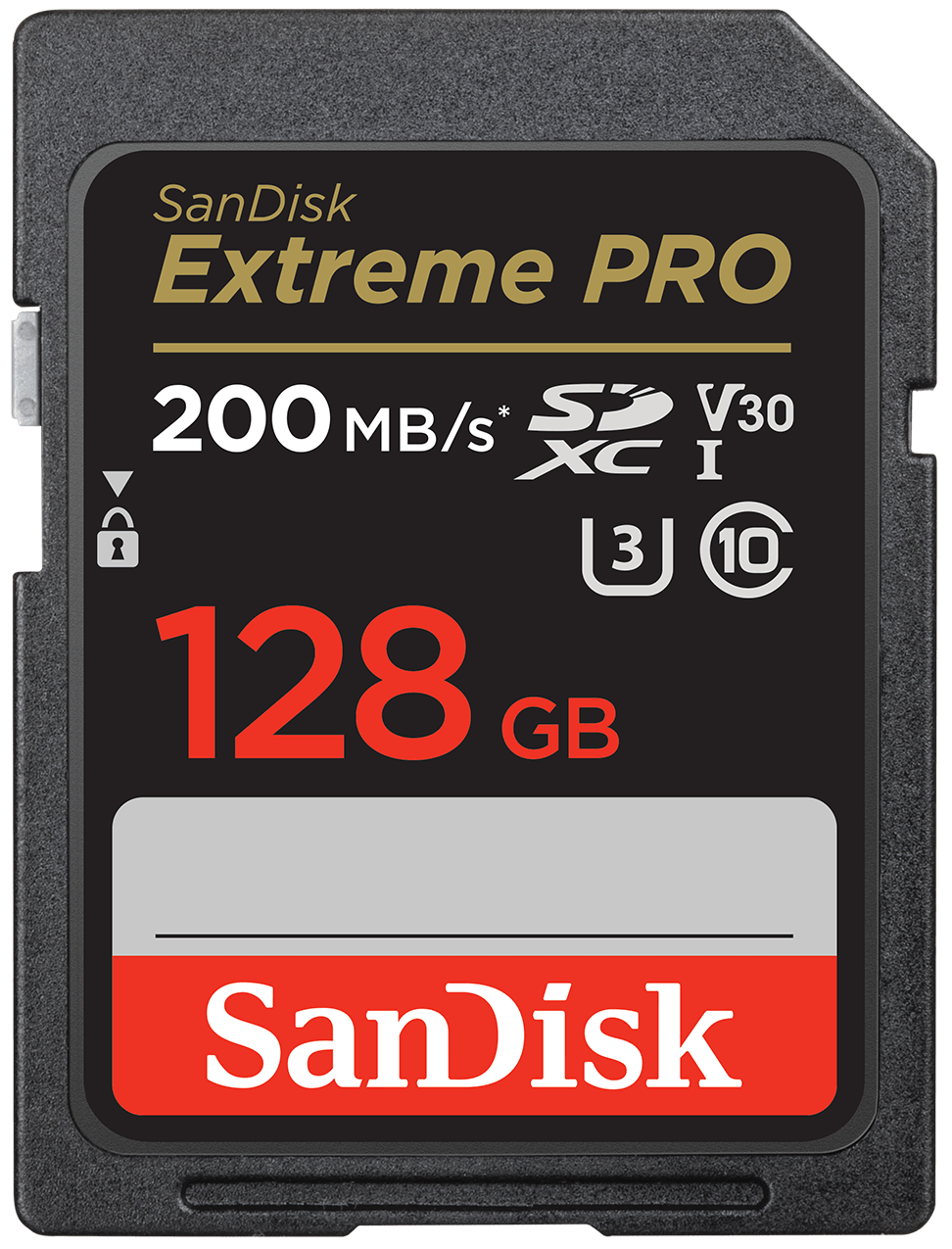 Card Memorie SDXC SanDisk Extreme Pro, 128Gb, Clasa 10 / UHS-1 U3 SDSDXXD-128G-GN4IN