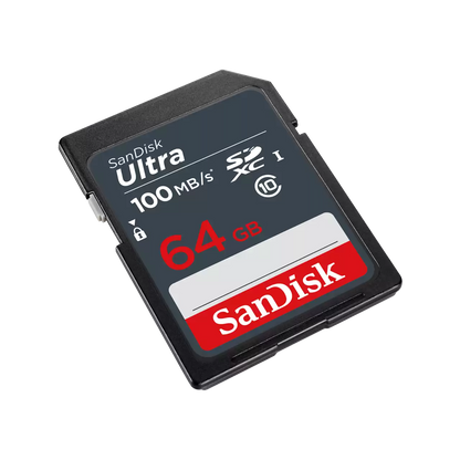 Card Memorie SDXC SanDisk Ultra, 64Gb, Clasa 10 SDSDUNR-064G-GN3IN