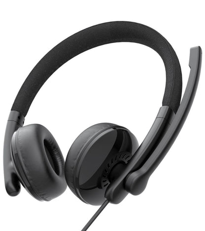 Casca Call Center USB-C / USB-A EMEET GeniusCall HS50, Neagra