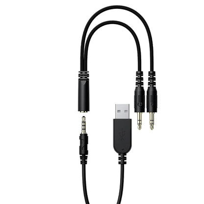 Casti Gaming 3.5mm Acefast H16, RGB, 2m, Negre