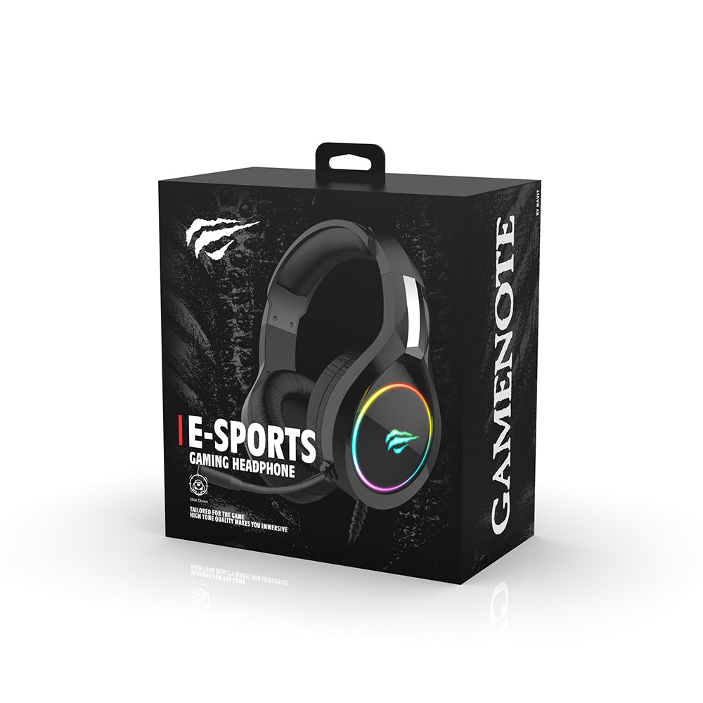 Casti Gaming 3.5mm HAVIT H2002D, 2m, Mov