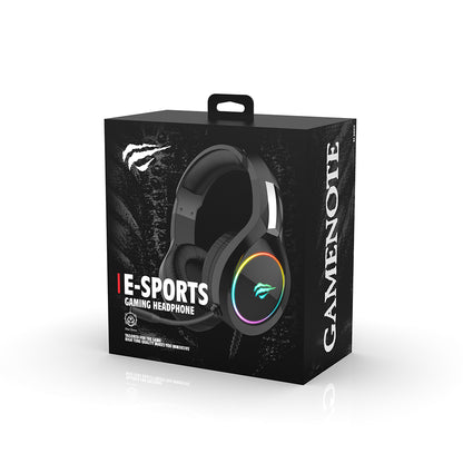 Casti Gaming 3.5mm HAVIT H2002D, 2m, Mov