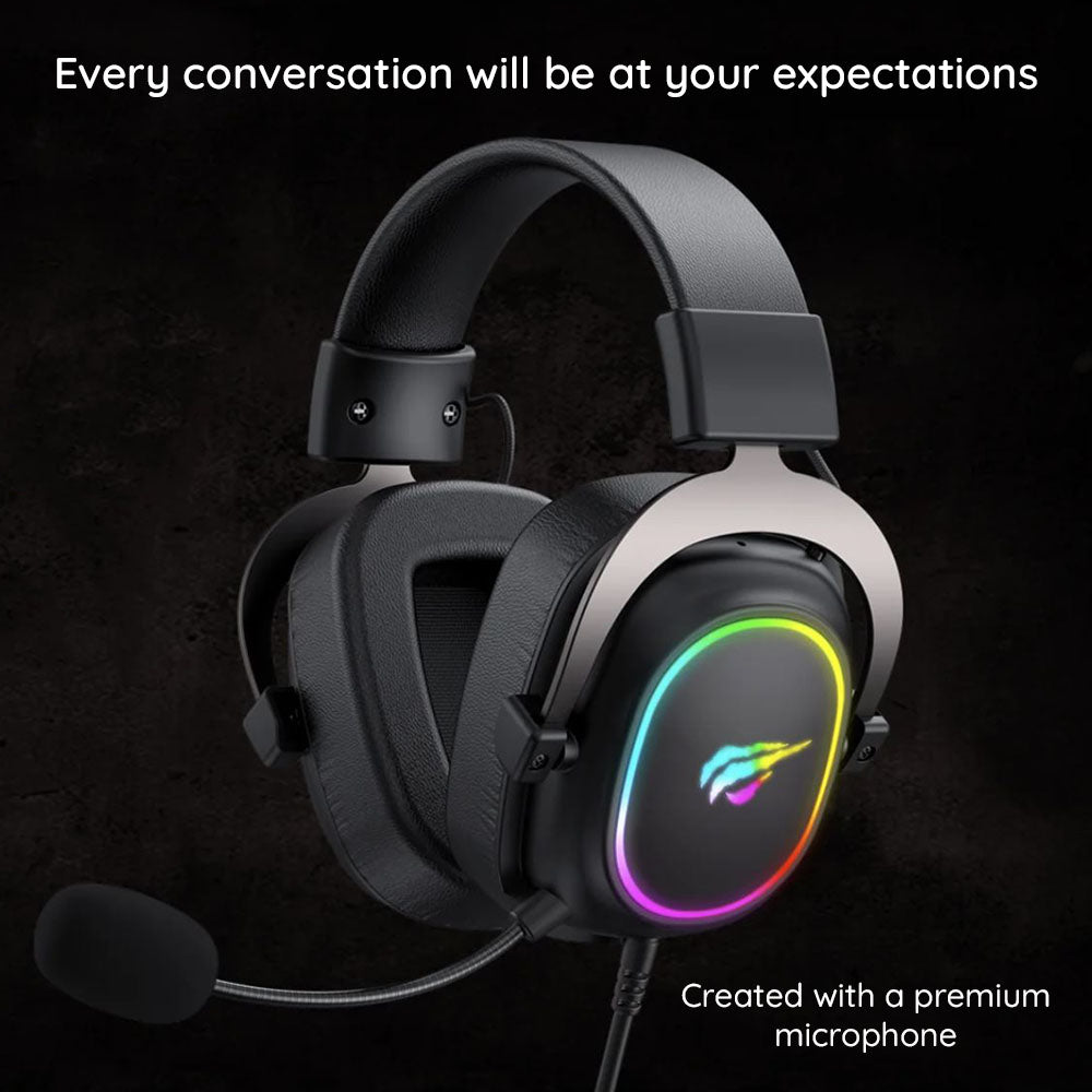 Casti Gaming 3.5mm HAVIT H2002P, 2m, Negre