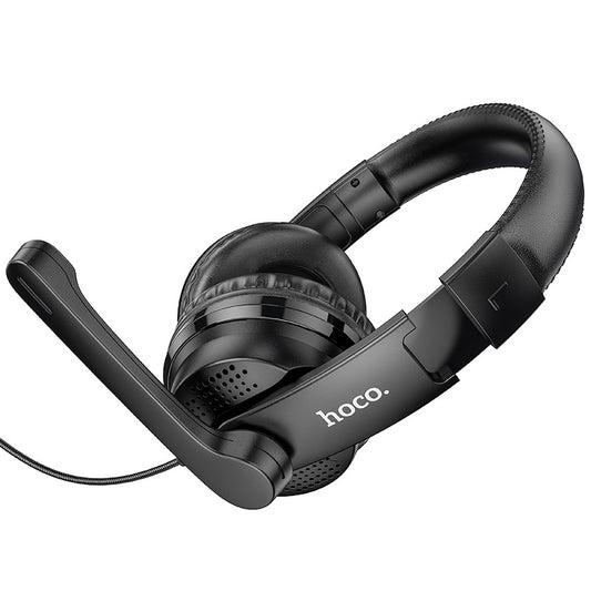 Casti Gaming 3.5mm HOCO W103, Negre