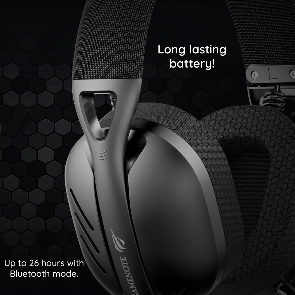 Casti Gaming Wireless HAVIT Fuxi-H3, BT / Wi-Fi / Wired, Gri