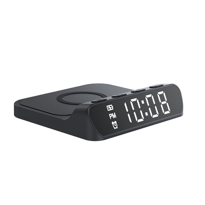 Ceas Digital HAVIT W3031 cu Incarcare Wireless QI, Negru