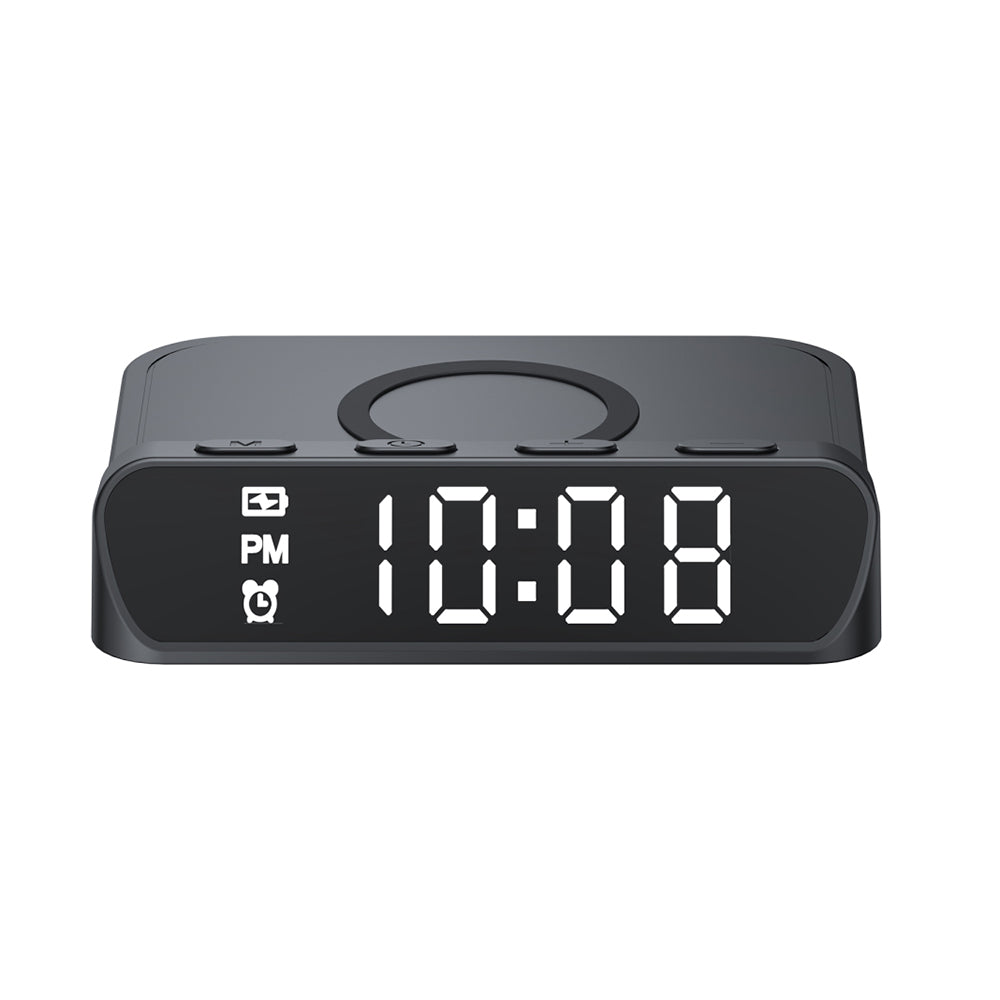 Ceas Digital HAVIT W3031 cu Incarcare Wireless QI, Negru
