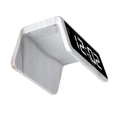 Ceas Digital HAVIT W320 cu Incarcare Wireless QI, Alb