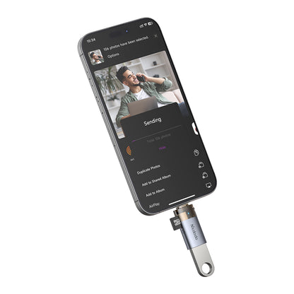 Cititor Card Lightning McDodo OT-7850, USB-A (OTG) - microSD, Negru