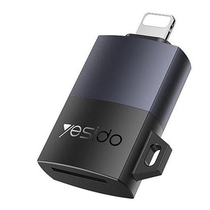 Cititor Card Lightning Yesido GS38, microSD, Gri, Resigilat