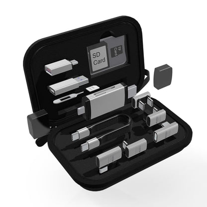 Cititor Card USB / USB-C OEM OmniLink Pro-003 Travel, 10in1, Gri