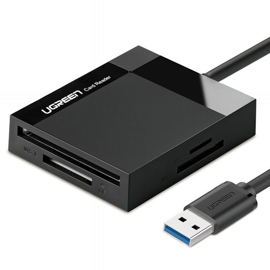 Cititor Card USB 3.0 UGREEN CR125, SD - microSD - CF - MS, Negru