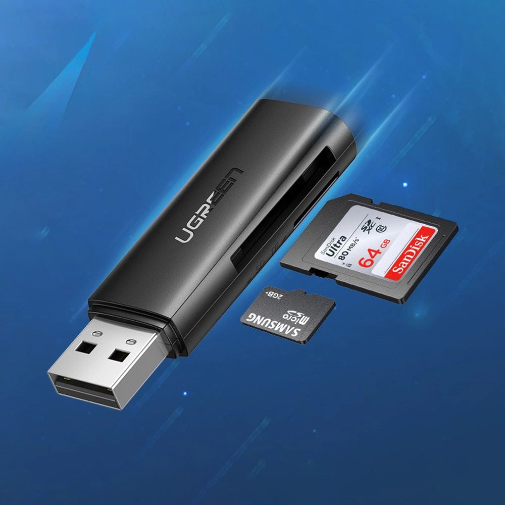 Cititor Card USB 3.0 UGREEN CM264, SD - microSD, Negru