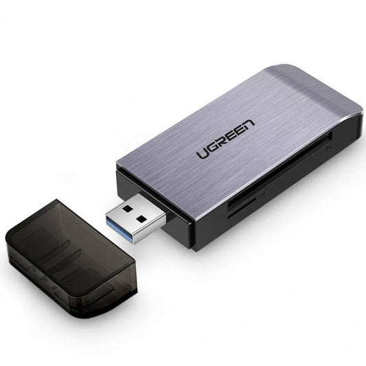 Cititor Card USB 3.0 UGREEN CM180, SD - microSD - CF - MS, Gri
