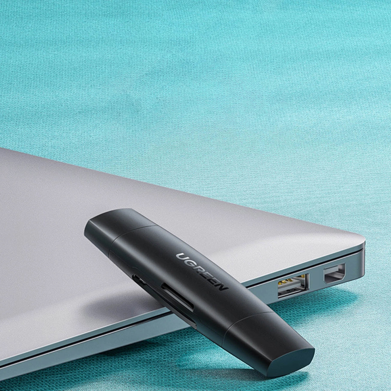 Cititor Card USB / USB-C UGREEN CM304, SD - microSD, Negru