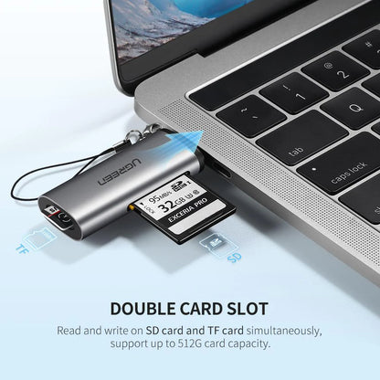Cititor Card USB-C UGREEN CM184, SD - microSD, Gri