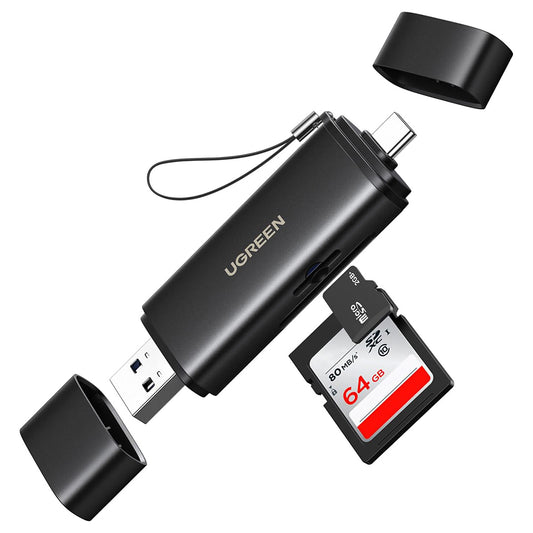 Cititor Card USB / USB-C UGREEN CM803 (65024), SD - microSD, Negru
