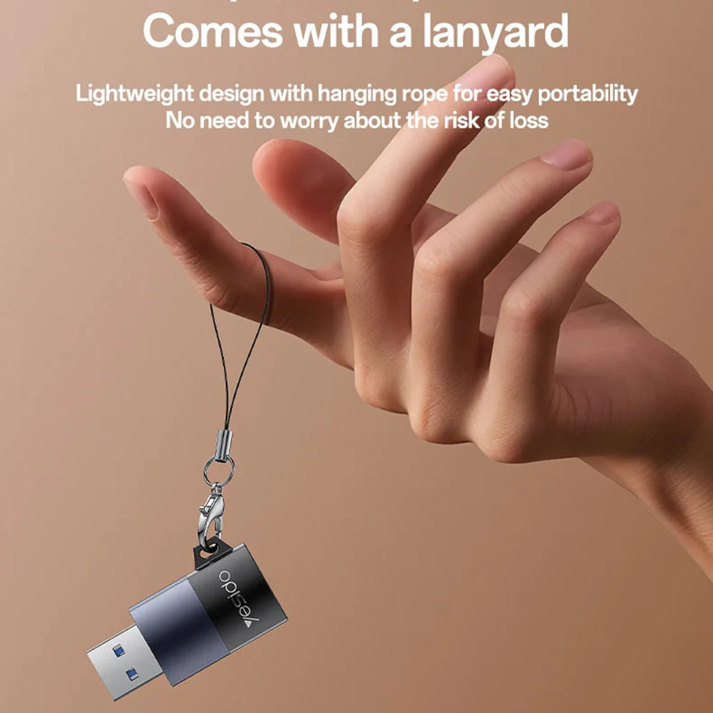 Cititor Card USB Yesido GS36, microSD, Negru