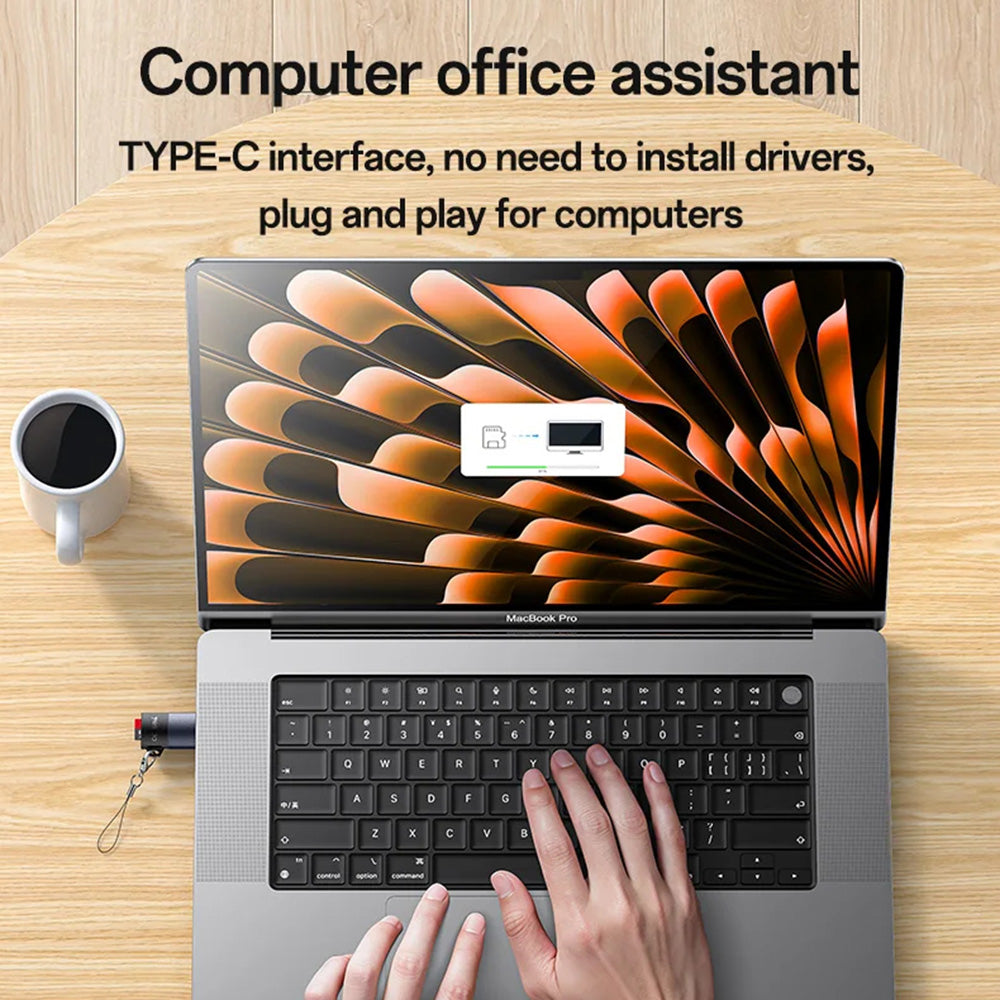 Cititor Card USB-C Yesido GS37, microSD, Negru